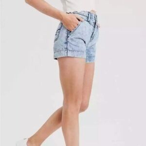American Eagle Acid Wash Mom Shorts